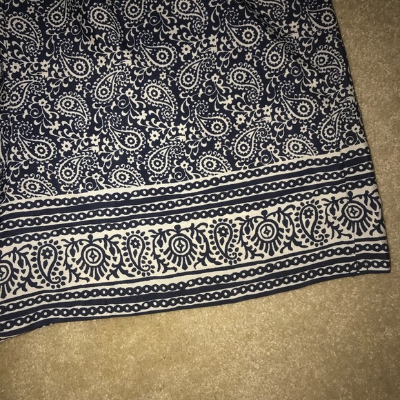 LOFT Navy Paisley Romper - Picture 8 of 8